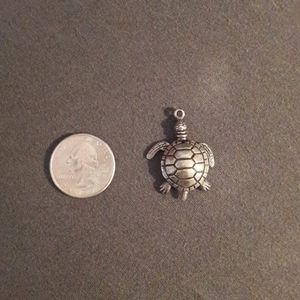 Jointed sea turtle pendant